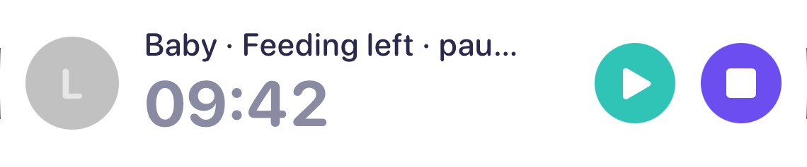 Boobery Live Activity - feed paused