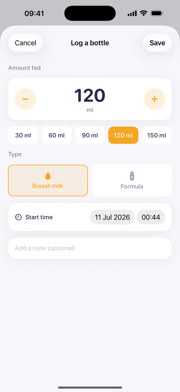 Boobery app — bottle